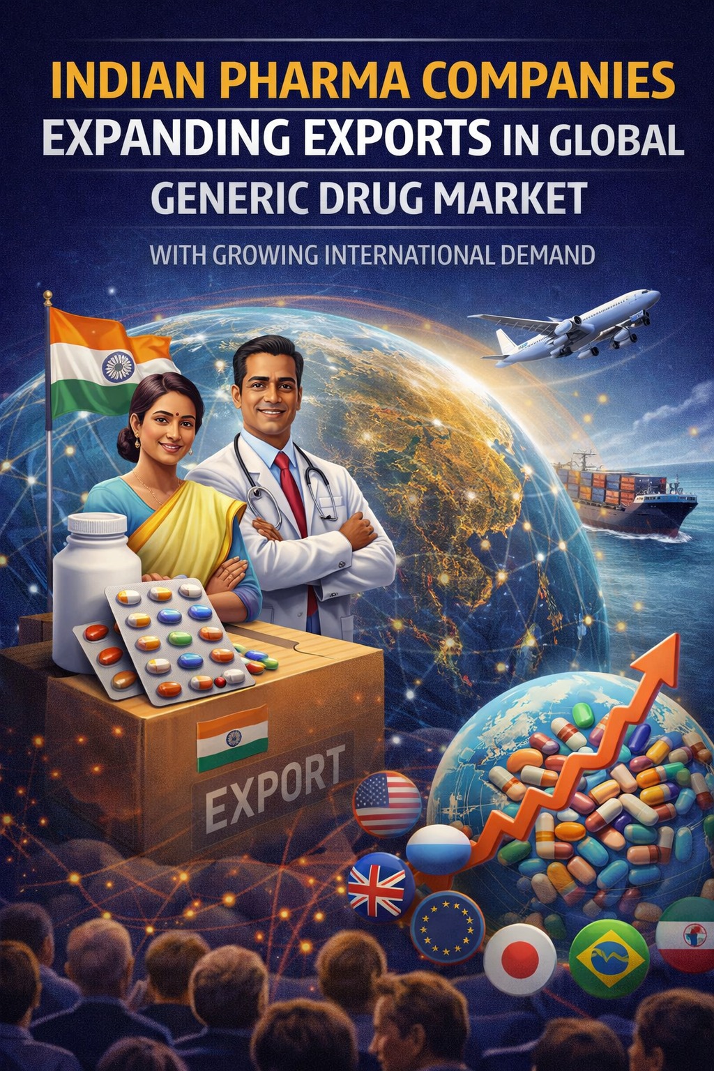 Indian pharma companies expanding exports in global generic drug market with growing international demand
